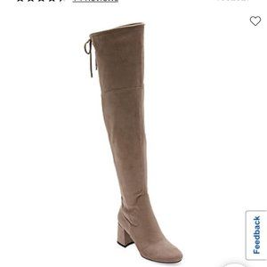 Gray Over the Knee Boots